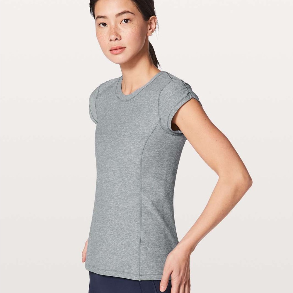 Lululemon Time To Sweat Short Sleeve
Heathered Magnet Grey